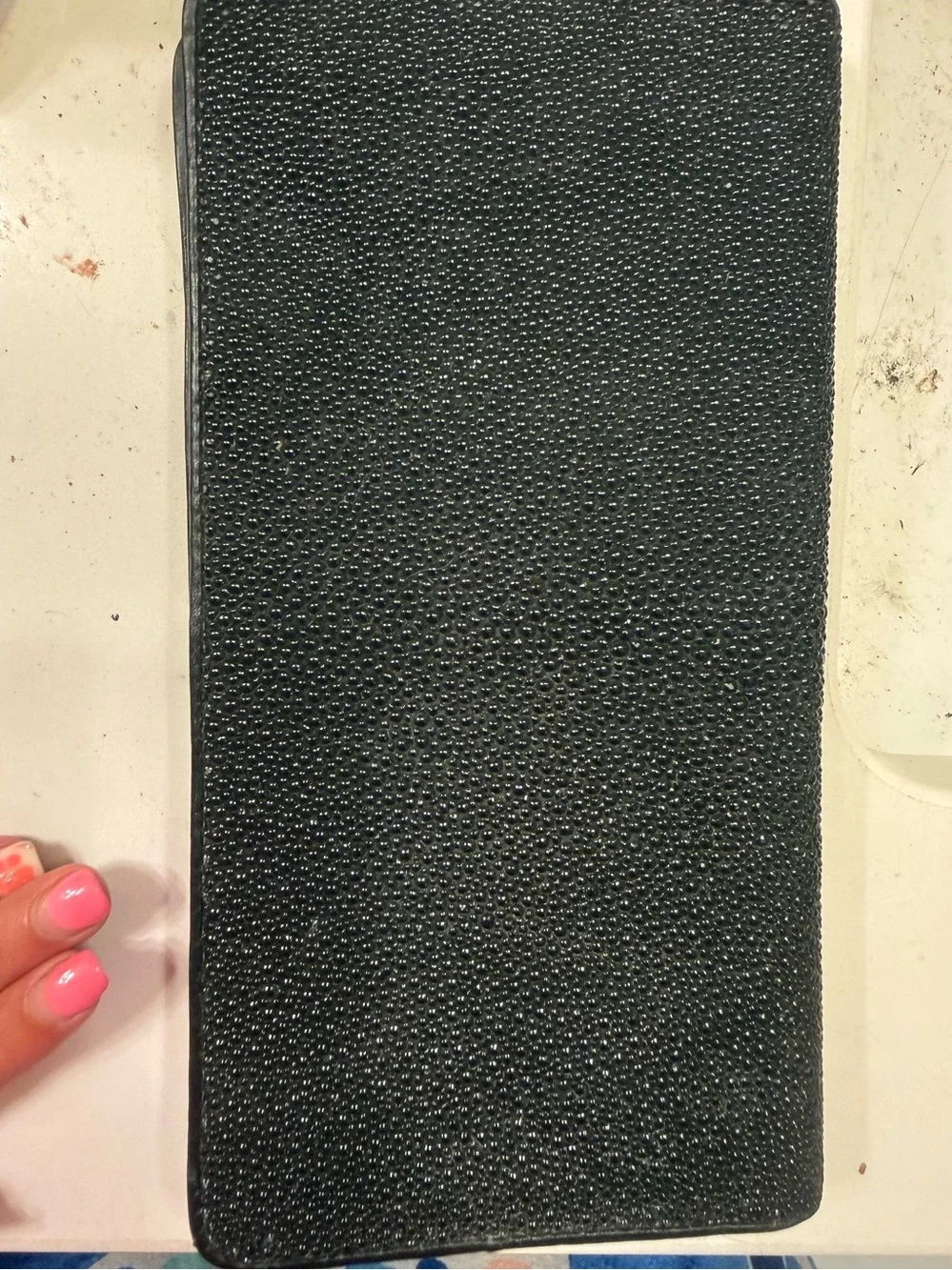 Croton Black Wallet with White Logo Accent - Picture 8 of 9